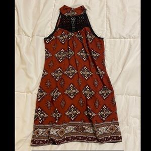 High Neck sleeveless dress